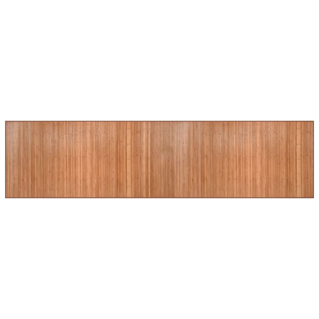 Bambu de carpete retangular cor natural 100x400 cm