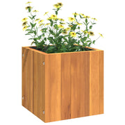 Jardinière en bois d'acacia massif 25x25x25 cm v0388 - Vetonek