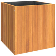 Jardinière en bois d'acacia massif Vetonek 45x45x45 cm