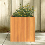 Jardinière en bois d'acacia massif 45x45x45 cm v0401 - Vetonek