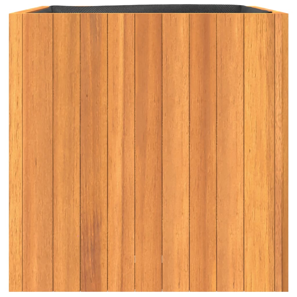 Jardinière en bois d'acacia massif 45x45x45 cm v0401 - Vetonek