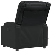Sillón de masaje reclinable cuero sintético negro V0807 Vetonek