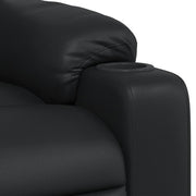 Sillón de masaje reclinable cuero sintético negro V0807 Vetonek