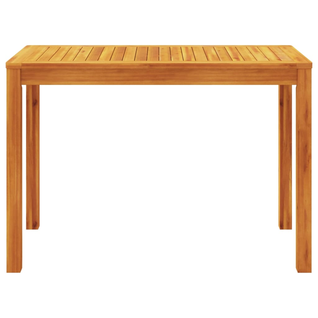 Mesa de comedor de jardín madera maciza de acacia 110x55x75 cm V68