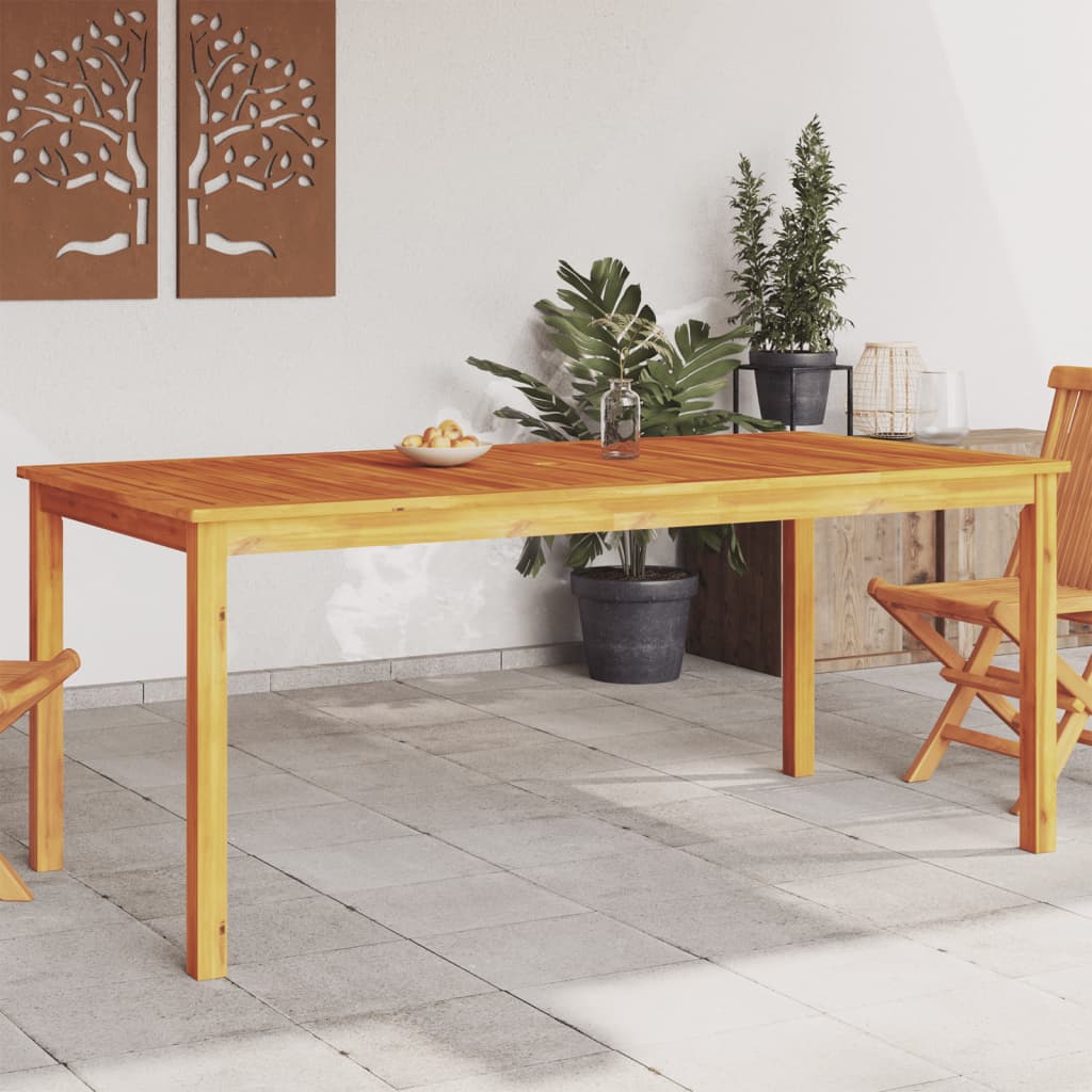 Vetonek Mesa de comedor de jardín madera maciza de acacia 180x90x75 cm