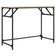 Bureau en dérivé du bois et acier en chêne Sonoma 100x45x76 cm V5635 Vetonek