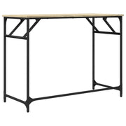 Bureau en dérivé du bois et acier en chêne Sonoma 100x45x76 cm V5635 Vetonek