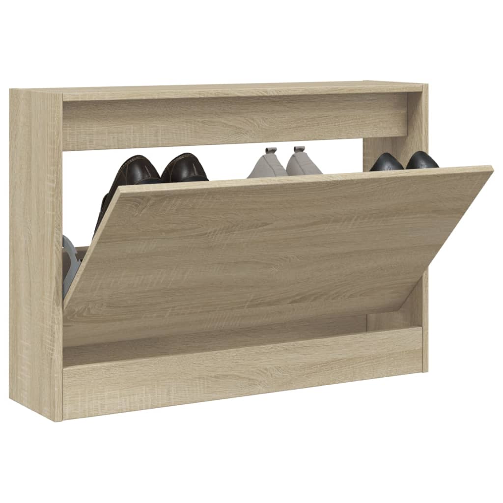 Vetonek Zapatero de madera de ingeniería roble Sonoma 80x21x57 cm