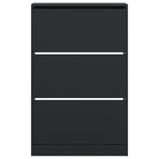 Sapateira de madeira preta 80x21x125,5 cm V1612 Vetonek