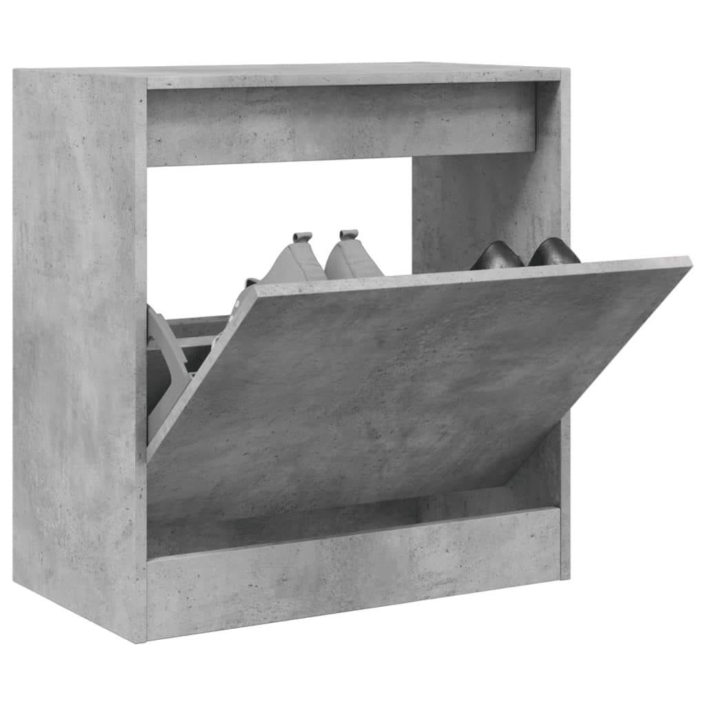 Sapato de madeira de engenharia cinza 60x34x63.5 cm