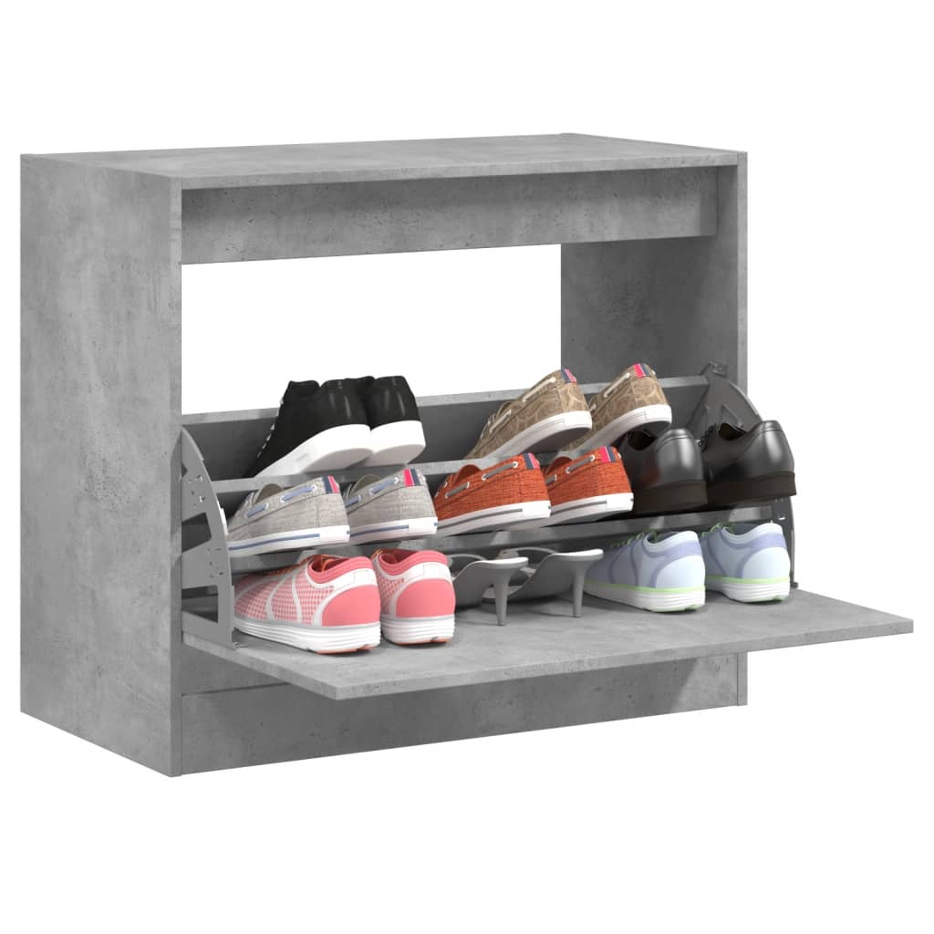 Zapatero Grey Engineering Wood 80x42x69 cm