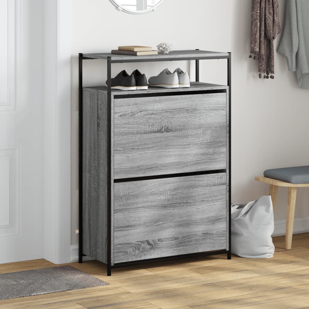 Sonoma Grey Engineering Wood Zapater 75x34x112 cm