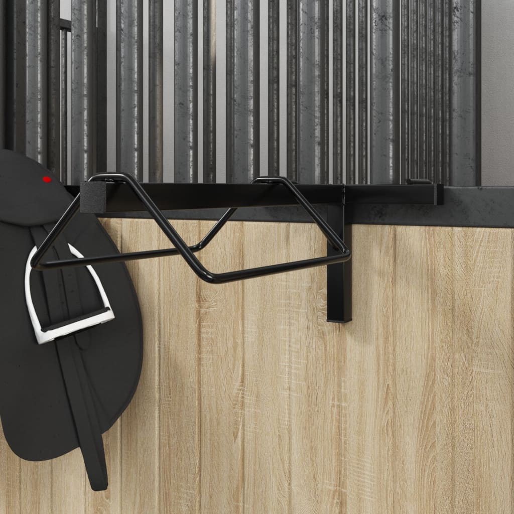 Vetonek Soporte de silla de montura de pared hierro negro