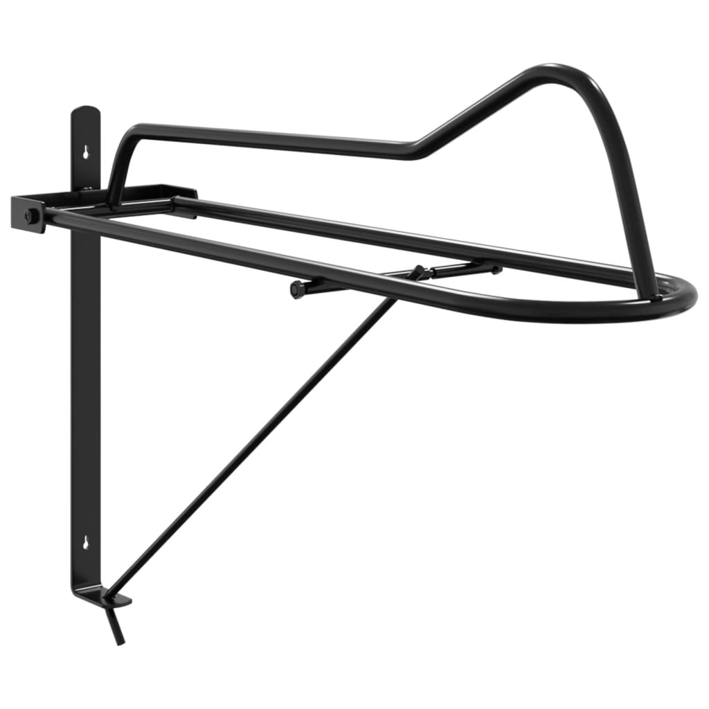 Chair support wall mount folding black iron V4286 Vetonek