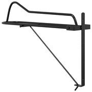 Chair support wall mount folding black iron V4286 Vetonek