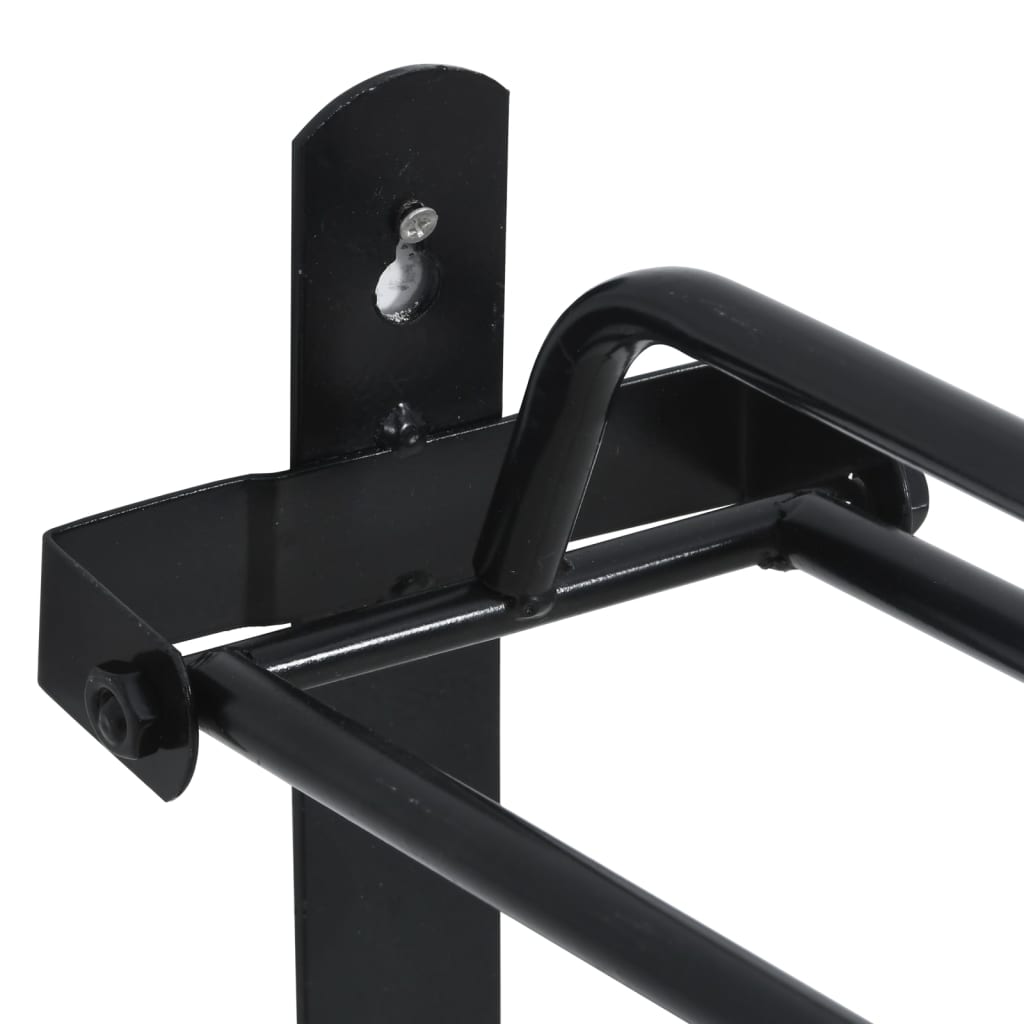 Chair support wall mount folding black iron V4286 Vetonek
