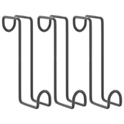 Appendiabiti Vetonek per appendere fascette fermacavi 3 unità in acciaio nero