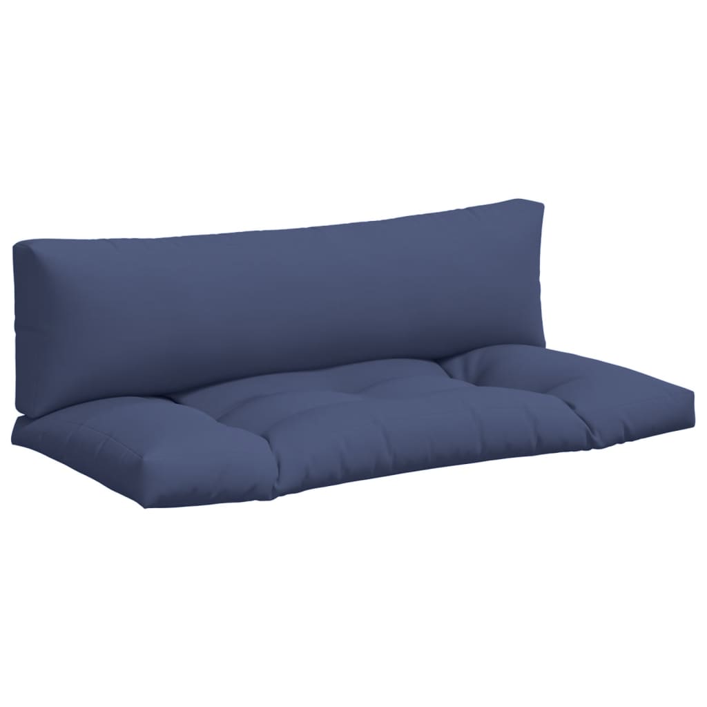 Cojines para muebles de palets 2 uds tela Oxford azul marino