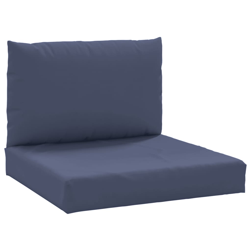 Cojines para muebles de palets 2 unidades tela azul marino