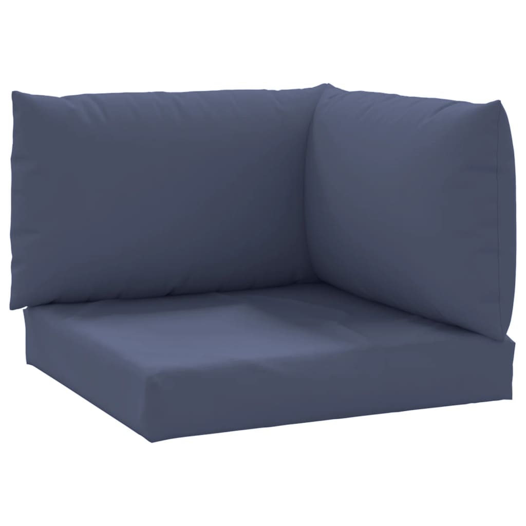 Cojines para muebles de palets 3 uds tela Oxford azul marino