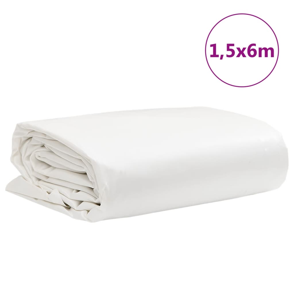 Lona blanca 1,5x6 m 650 g/m²