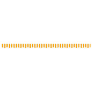 Tela de cenefa de toldo de repuesto rayas amarillo y blanco 4 m V5592 Vetonek