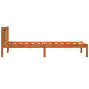 Estructura de cama sin colchón madera maciza marrón 90x190 cm - Vetonek