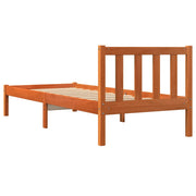 Estructura de cama sin colchón madera maciza marrón 90x190 cm - Vetonek