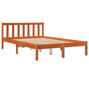 Estructura de cama sin colchón madera maciza marrón 135x190 cm - Vetonek