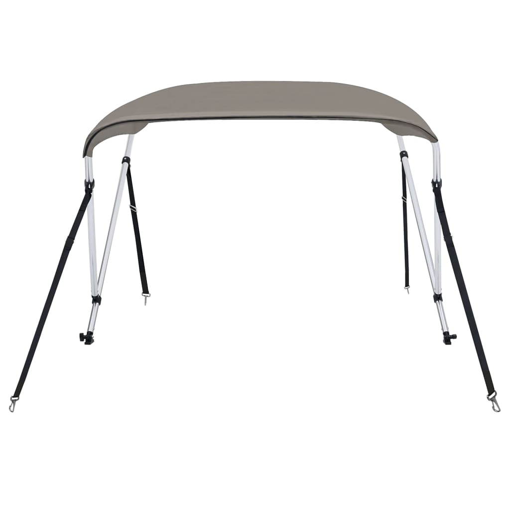 Toldo bimini de 2 arcos gris 150x120x110 cm