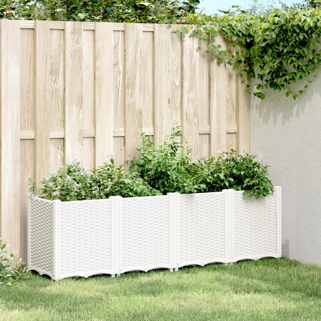 Vetonek Jardinera PP blanco 160x40x53 cm