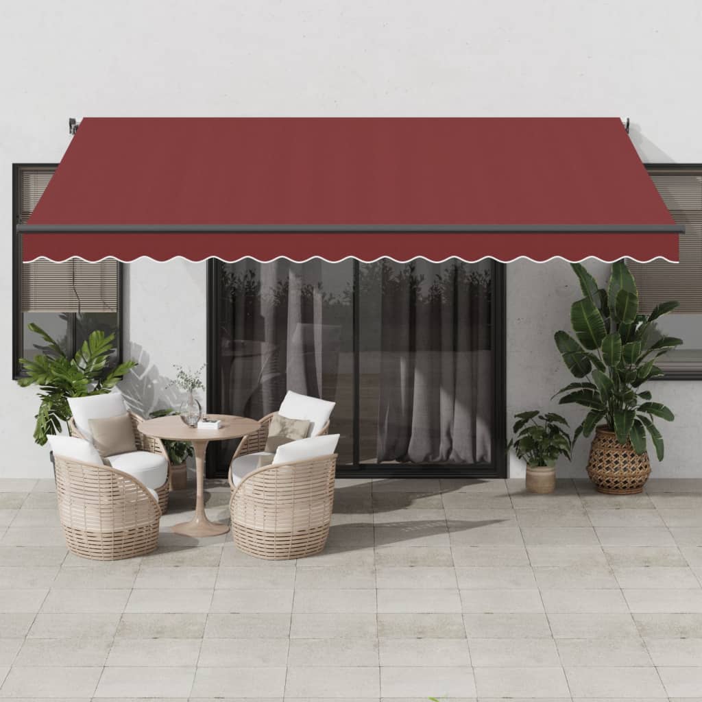 Vetonek Toldo retráctil automático burdeos 450x350 cm