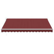 Burgundy automatic retractable awning 400x300 cm V6093 Vetonek