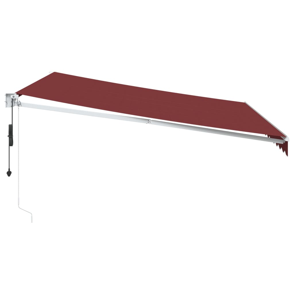 Burgundy automatic retractable awning 400x300 cm V6093 Vetonek