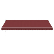 Burgundy automatic retractable awning 500x300 cm V6116 Vetonek