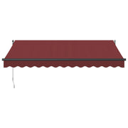 Burgundy automatic retractable awning 350x250 cm V6130 Vetonek