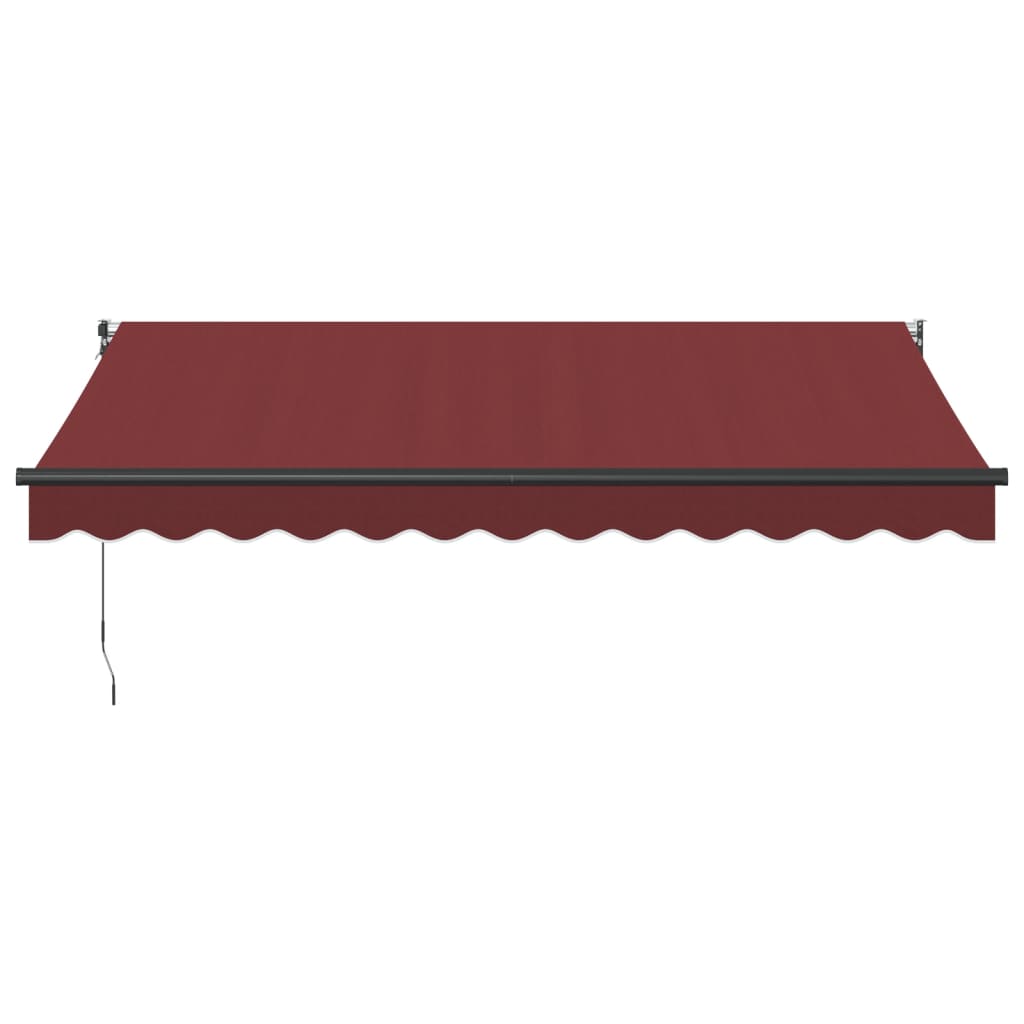 Burgundy automatic retractable awning 350x250 cm V6130 Vetonek