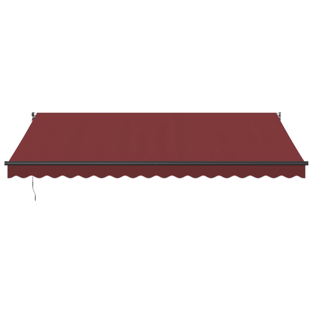Burgundy automatic retractable awning 450x300 cm V6154 Vetonek
