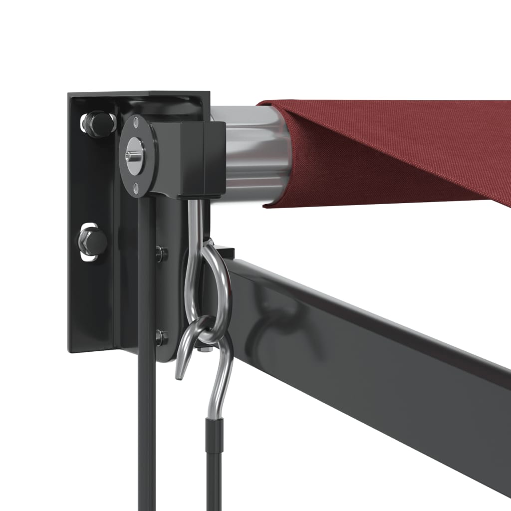Burgundy automatic retractable awning 450x300 cm V6154 Vetonek
