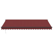Burgundy automatic retractable awning 500x300 cm V6161 Vetonek