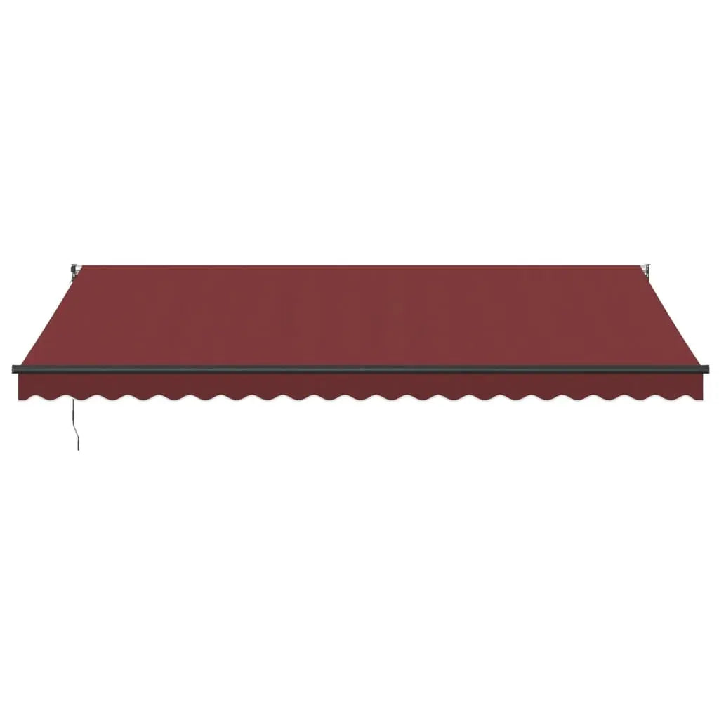Burgundy automatic retractable awning 500x300 cm V6161 Vetonek