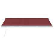 Burgundy automatic retractable awning 400x300 cm V6291 Vetonek