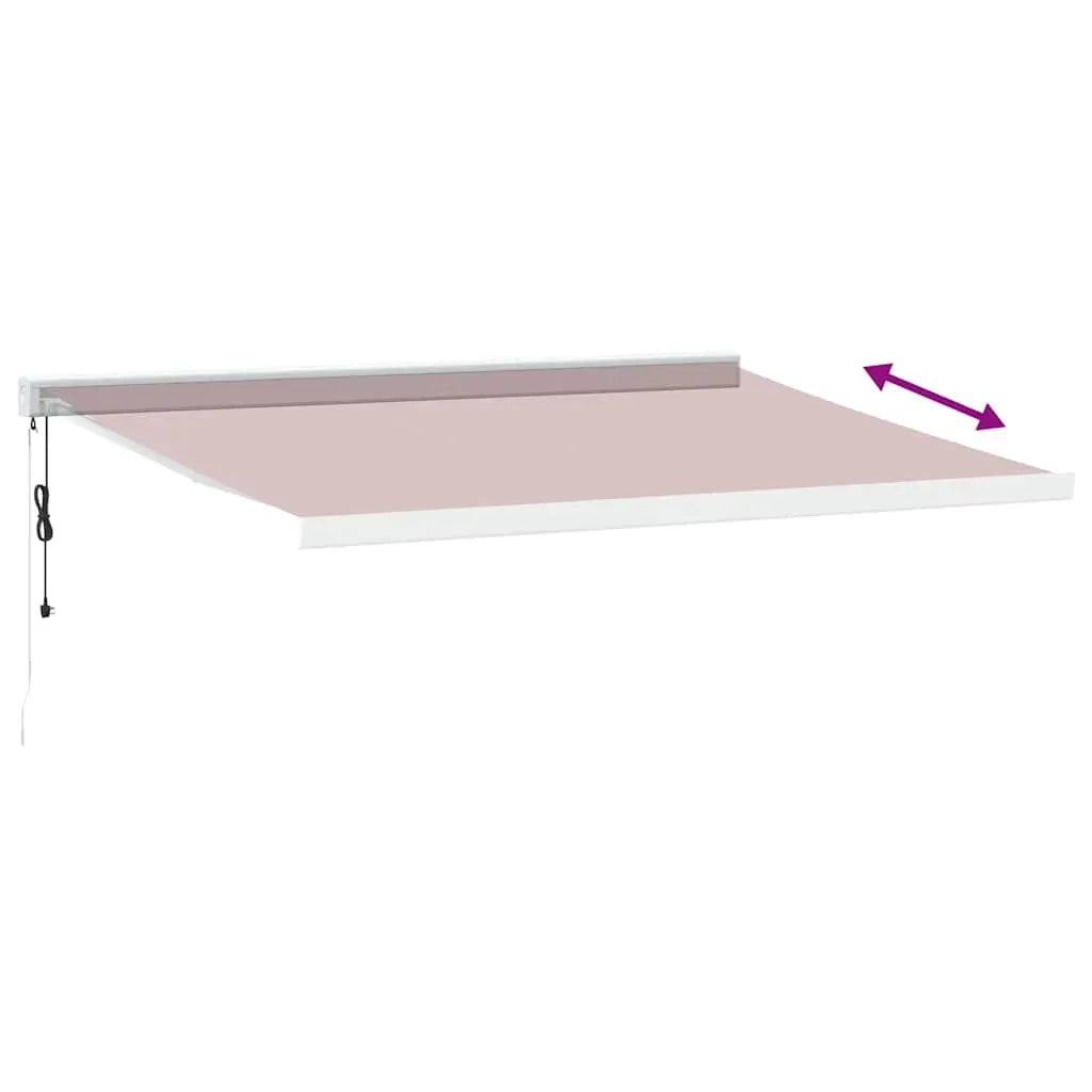 Burgundy automatic retractable awning 400x300 cm V6291 Vetonek