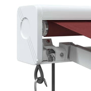 Burgundy automatic retractable awning 400x300 cm V6291 Vetonek