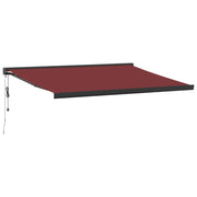 Burgundy automatic retractable awning 400x300 cm V6345 Vetonek