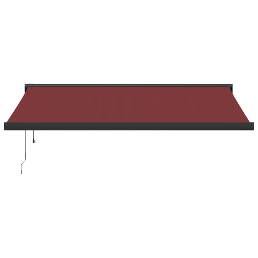 Burgundy automatic retractable awning 400x300 cm V6345 Vetonek