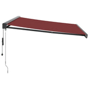 Burgundy automatic retractable awning 400x300 cm V6345 Vetonek