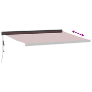 Burgundy automatic retractable awning 400x300 cm V6345 Vetonek