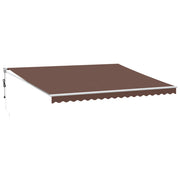 Brown automatic retractable awning 450x300 cm V0151 Vetonek