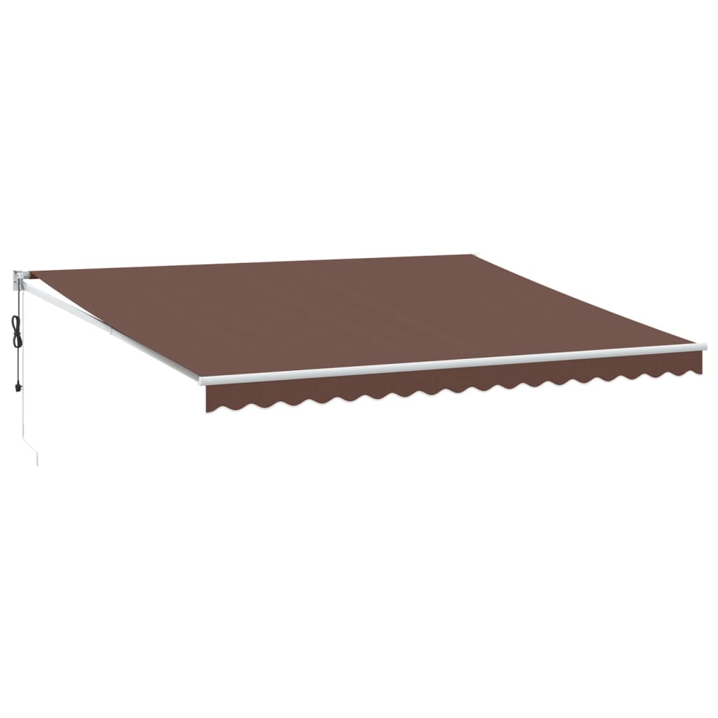 Brown automatic retractable awning 450x300 cm V0151 Vetonek